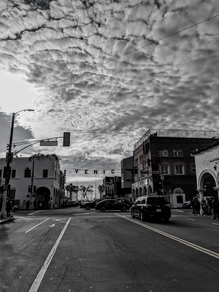 Venice sign hangs over intersection